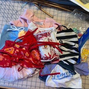 Build-A-Bear Lot of 7 outfits + accessories